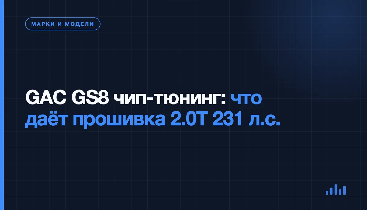 GAC GS8 на дороге перед прошивкой мотора 2.0T
